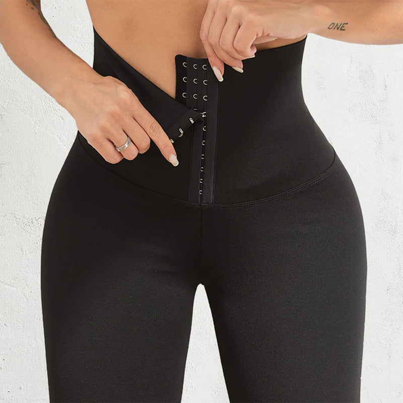 Push up and Slim Down with High Waist Black Leggings for Women’s Fitness and Sports